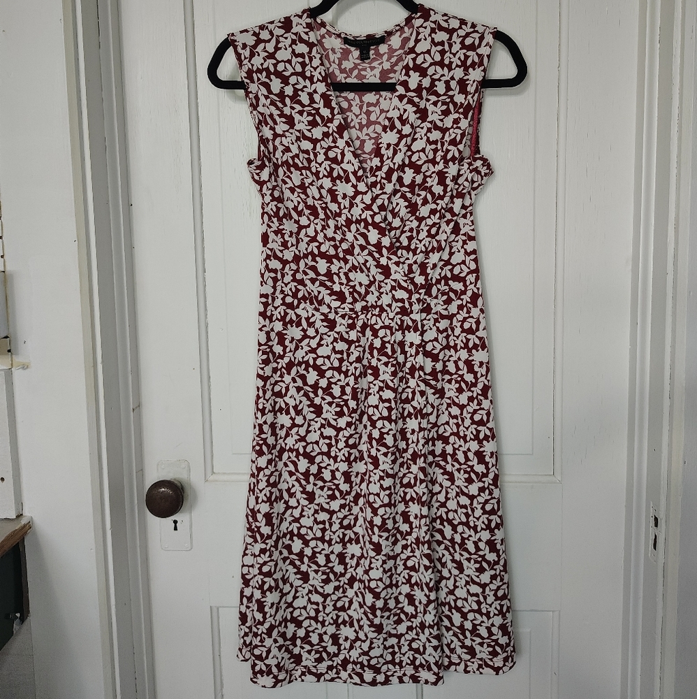 Banana Republic Dress Size M Red And White